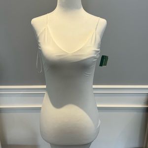 Simons Love Tree white slip dress v neck spaghetti straps brand new with tags